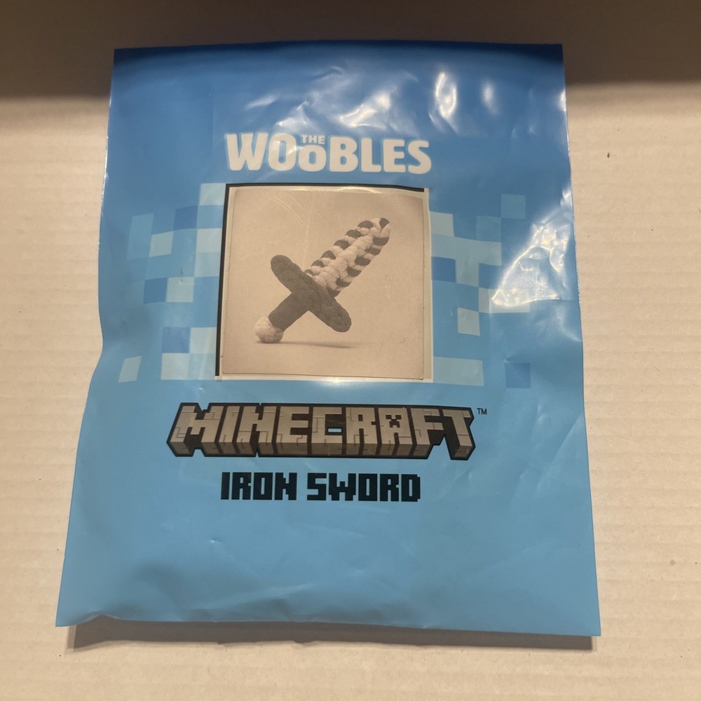 Woobles Minecraft Accessories. Iron sword. NEW