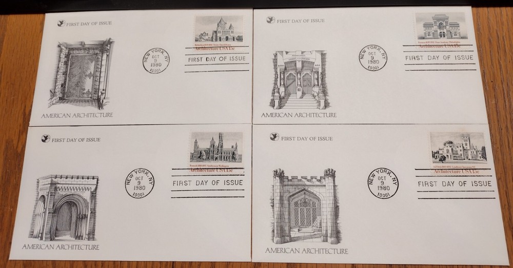 US FDC COVERS Architecture 1980