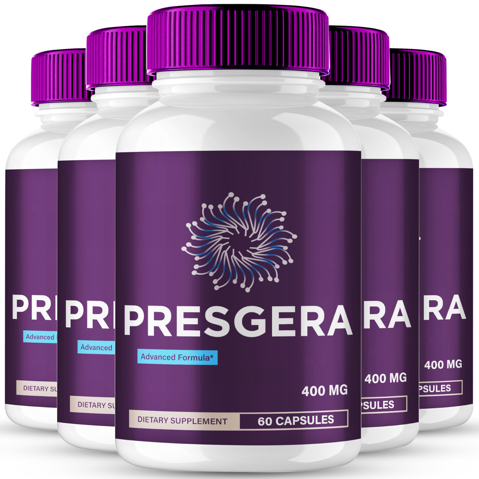 (5 Pack) Presgera Nerve Health Capsules, Advanced Healthy Nerve Support Pills