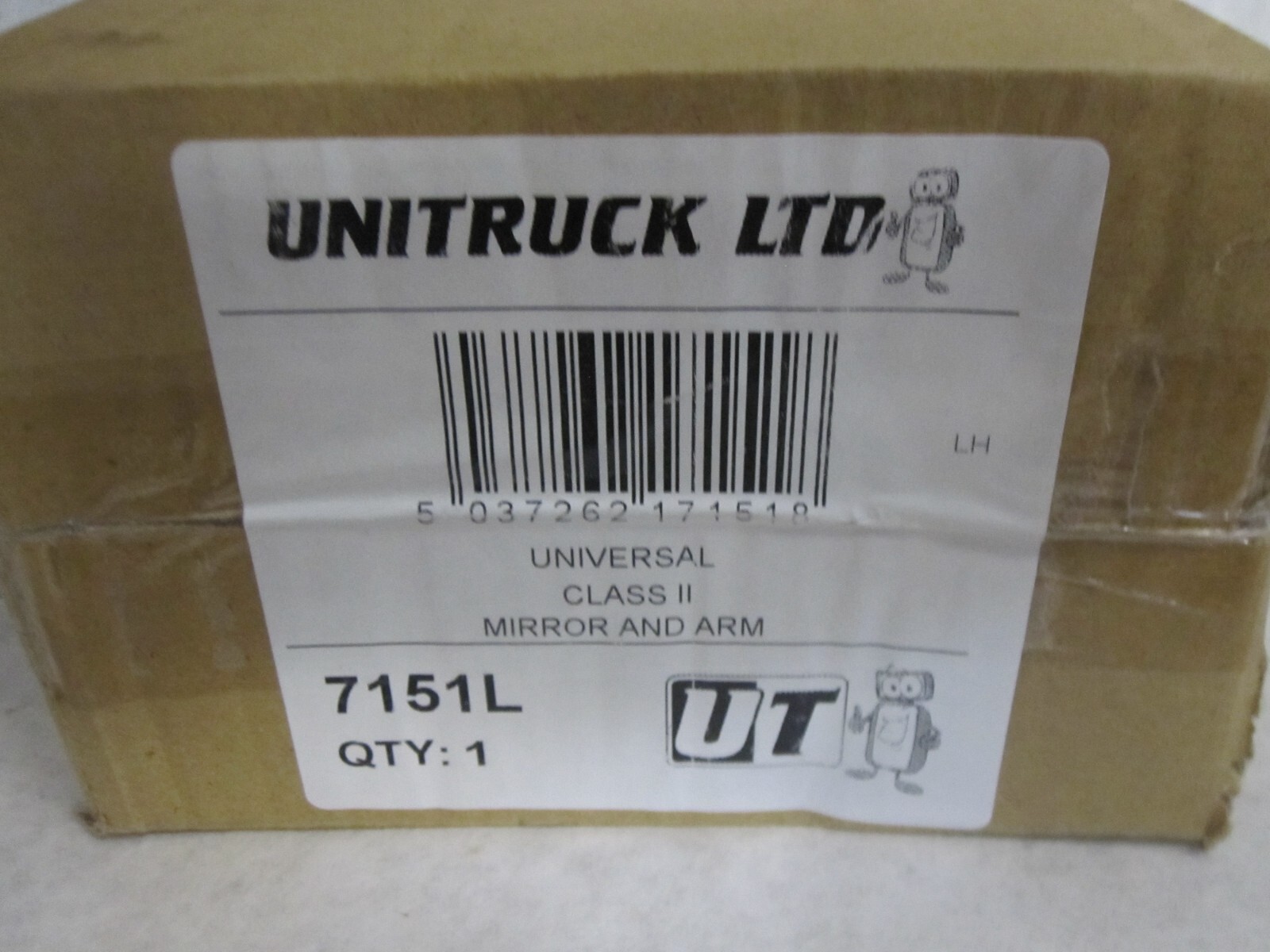 Universal Class ii Tractor Main Offside Mirror & Arm Manual Unheated Left Driver