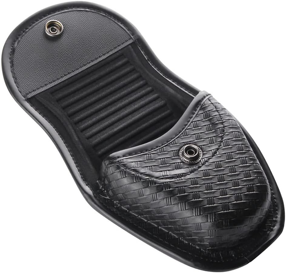 Covered Handcuff Case, Molded Hiddend Snap Double Cuff Case