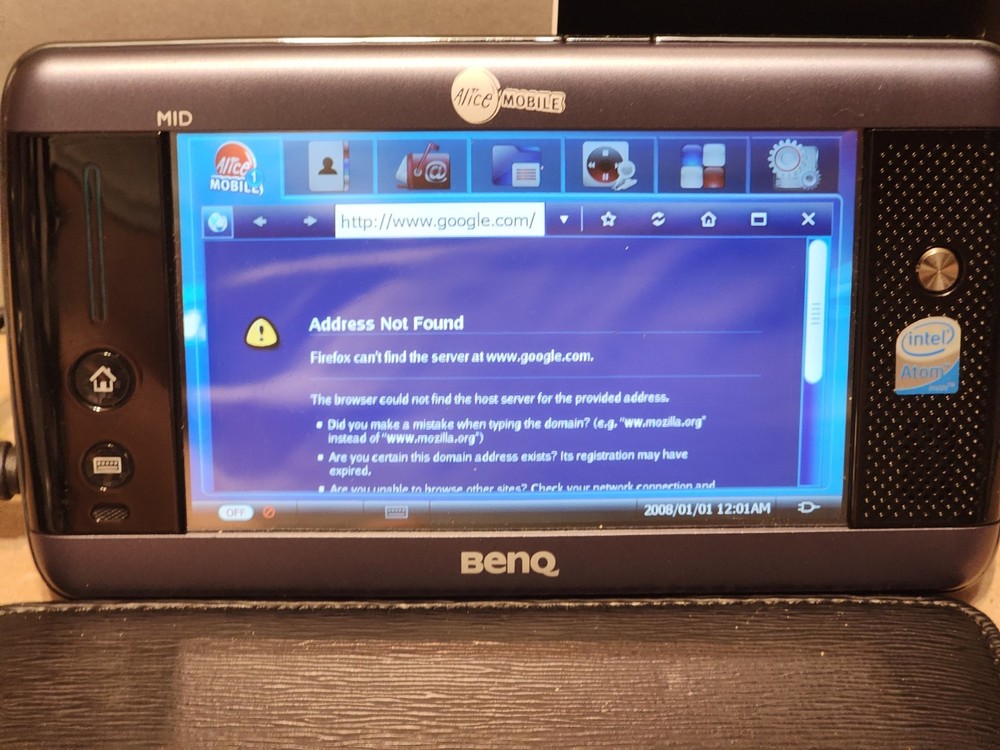 BenQ S6 Mid Touchscreen Multimedia Tablet PC Mobile Internet Device Intel Atom