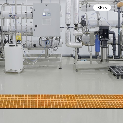 3pcs Industrial Grating Covers 80×24×3.8 cm - Durable Drainage Solution