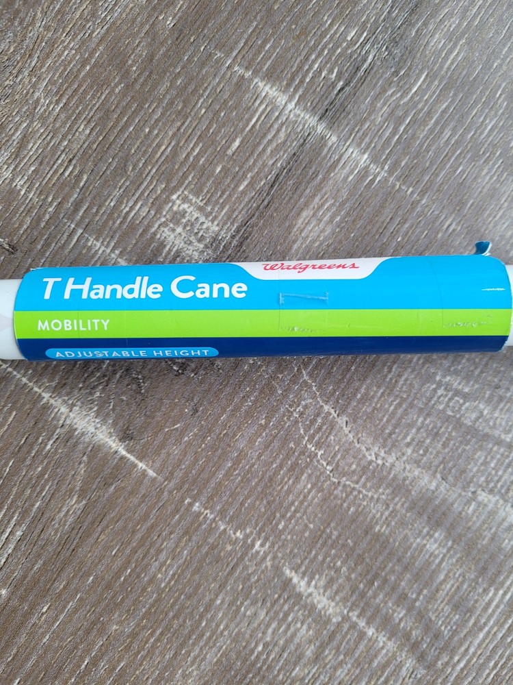 WALGREENS T Handle Cane Adjustable Height Mobility