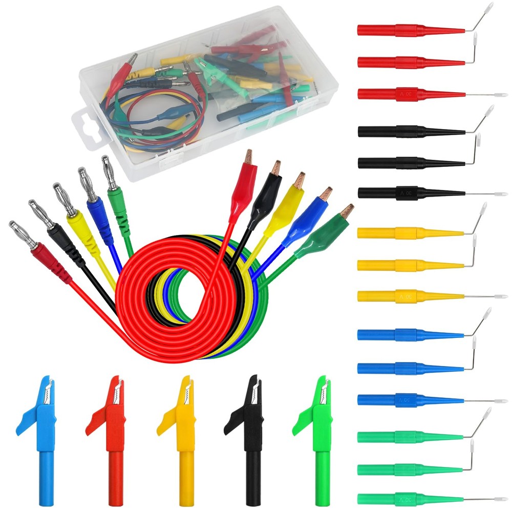 Linkstyle 25PCS Back Probe Kit, Multimeter Probes 25PCS: Multiple colors
