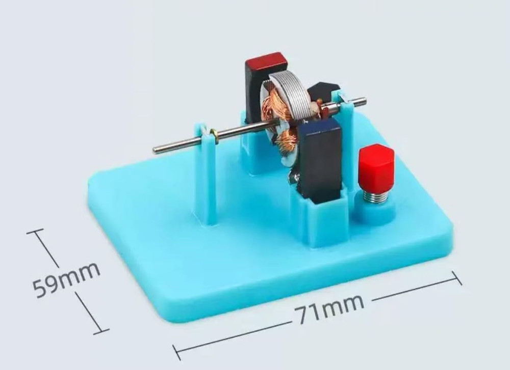 1Pc Blue DIY DC Electrical Motor Assemble KIT - STEM Science Lab Educational ...