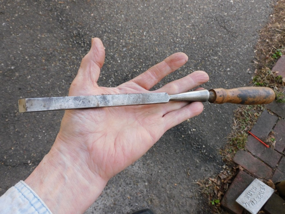 VINTAGE UNBRANDED 1/2" WIDE SOCKET CHISEL TOOL