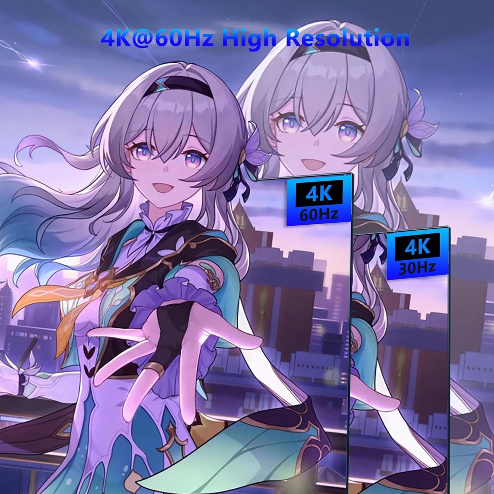 KVM Switch, KVM Switch 1 Monitors 2 Computers, HDMI Switch, 4K60Hz KVM Switch...