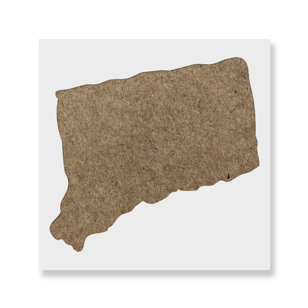 Connecticut State Stencil - Durable & Reusable Mylar Stencils