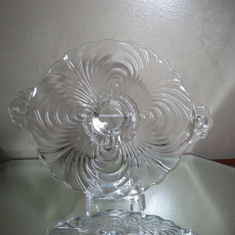 Cambridge Caprice Clear 2 Handled Tidbit Tray