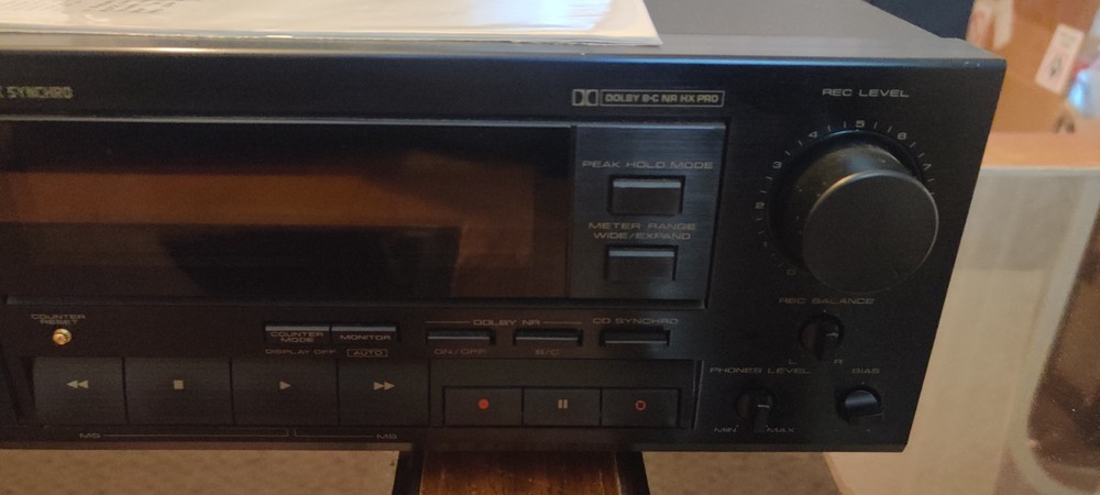 vintage cassette deck tested working