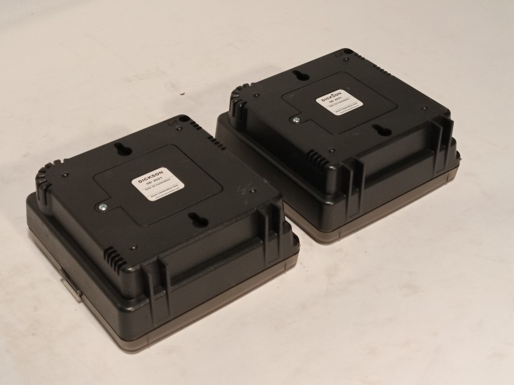 Dickson 4in temperature chart recorders, 7-day, LCD display as shown, untested