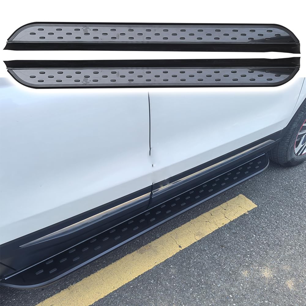 2Pcs Fixed Running Boards Side Step for Q7 2006-2015 with Brackets