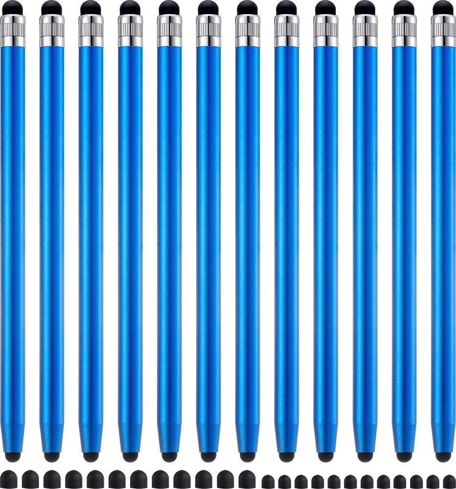 Blue 2-in-1 Stylus Pen High Precision for iPhone iPad Android Touchscreen
