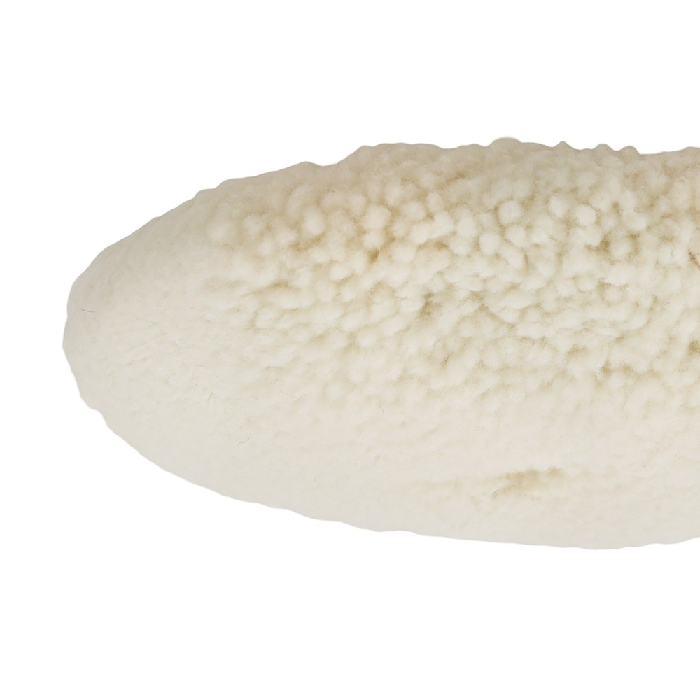 7 Inch Wool Hook Loop Pad Buffing Bonnet for Compound Polisher Application