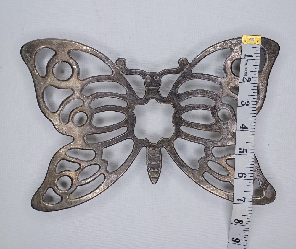 Leonard Silverplate Metal Butterfly Trivet