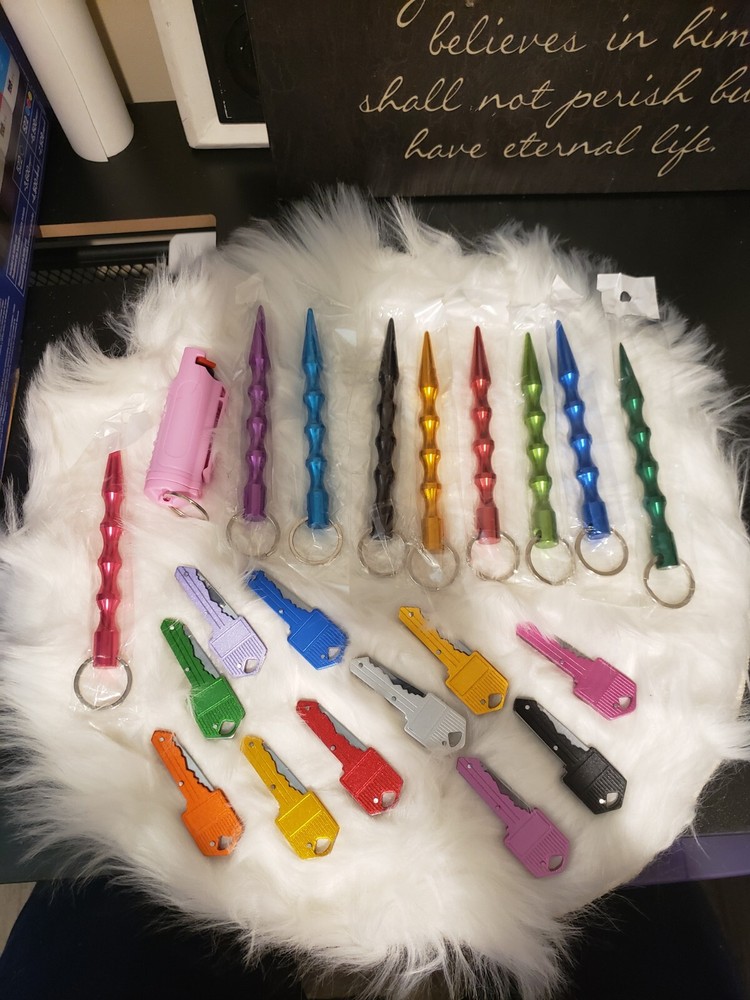 safety keychain with pepper spray