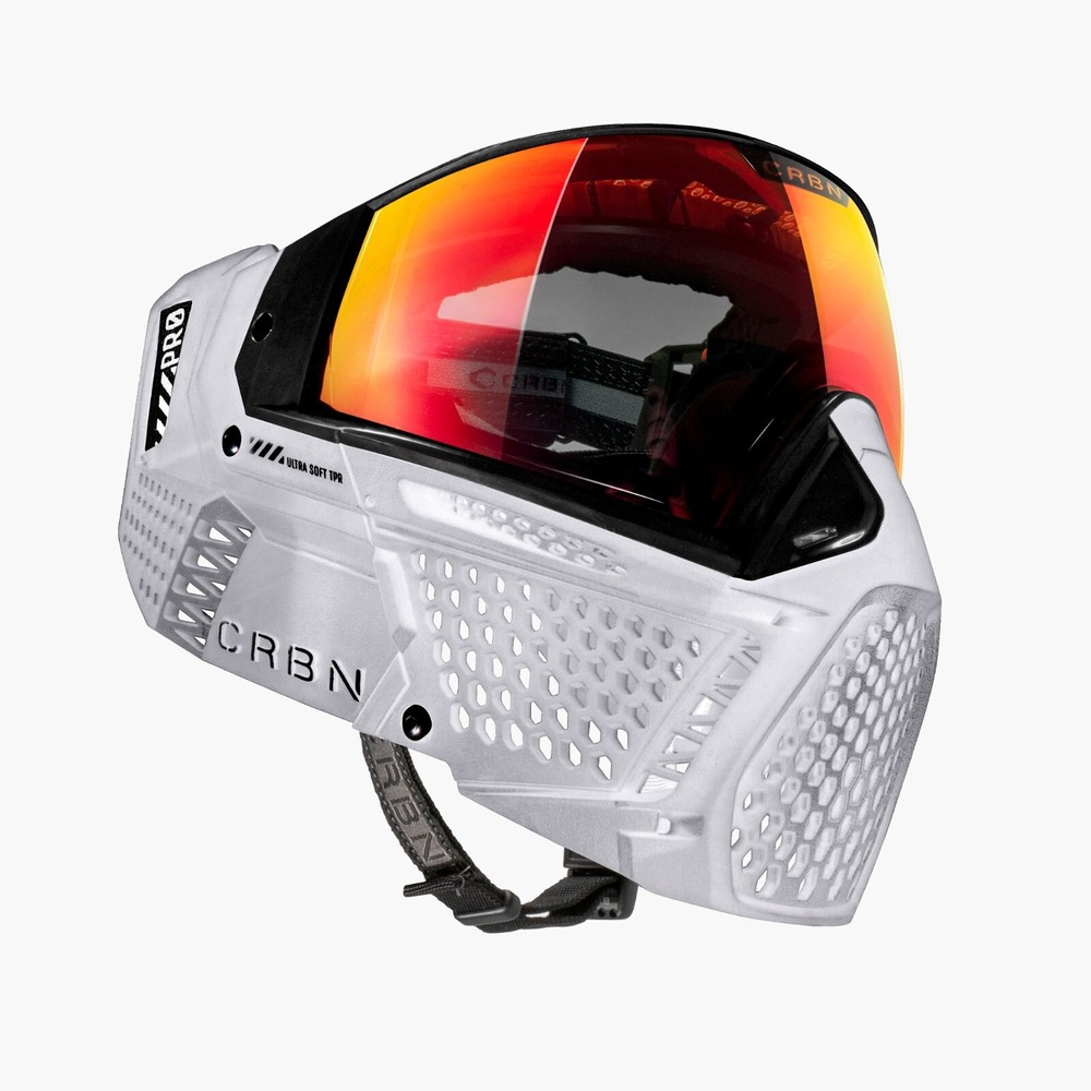 CRBN Carbon Paintball Zero Pro Series Goggle Mask - Less Coverage - Clear