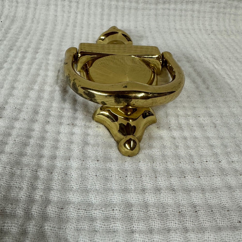 Vintage Solid Brass Door Knocker classic design patina
