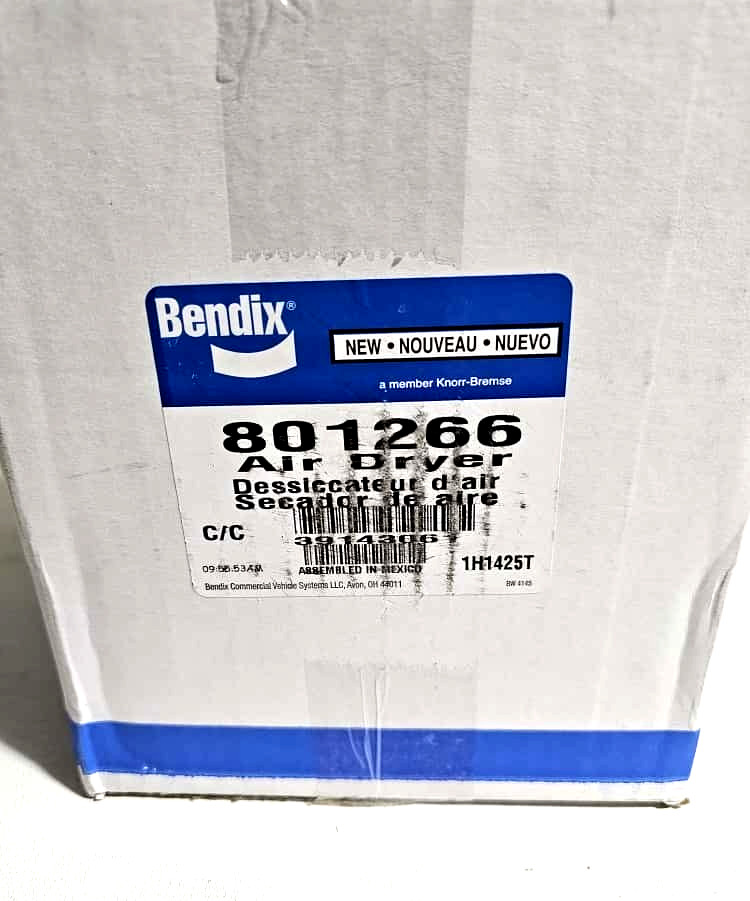 801266 Bendix AD-IS® Air Dryer SAE Ports 1/2 in-14 NPT for Kenworth & Peterbilt