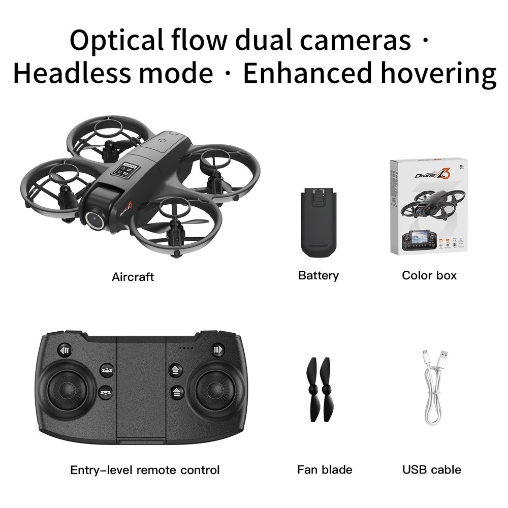 Mini Drone with 4K Dual Cameras Adjustable Camera 360° Flip W/o Screen control