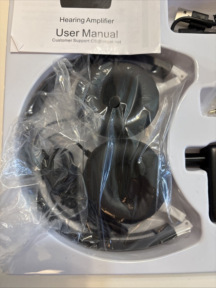 Iroger Hearing/Sound Amplifier Rechargeable Hearing Assistance Device OPEN BOX