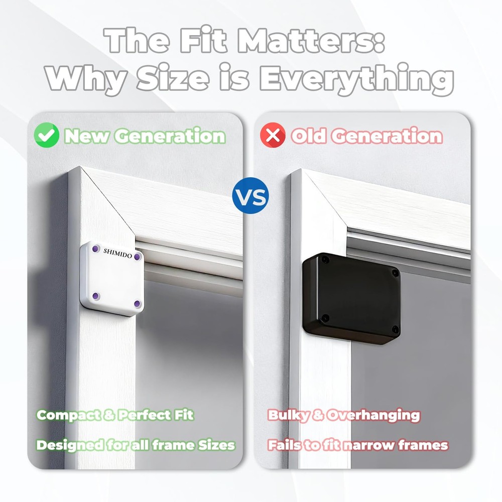 Upgraded Retractable Automatic Door Closer - Tool-Free Installation, Powerful...