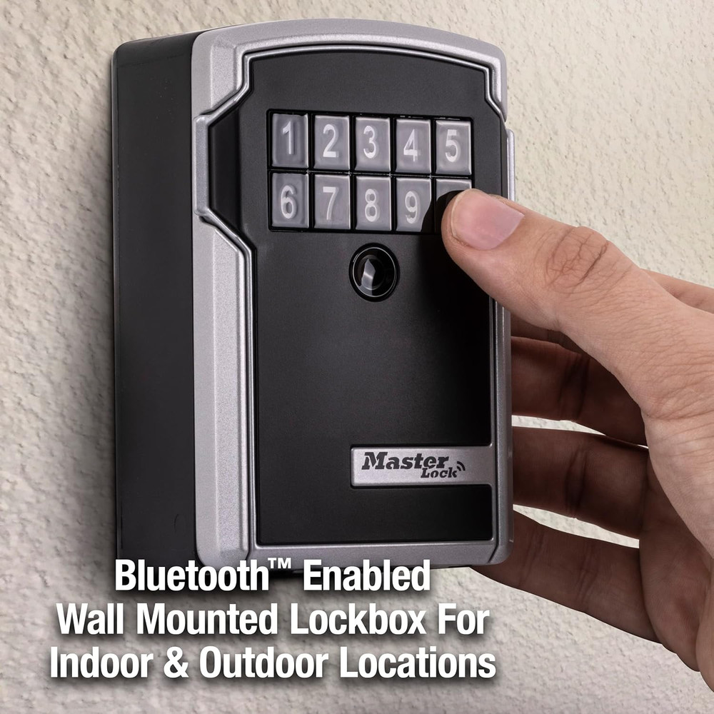 Master Lock Digital Lock Box for Keys with Code, Electronic Wall Mount Key Safe
