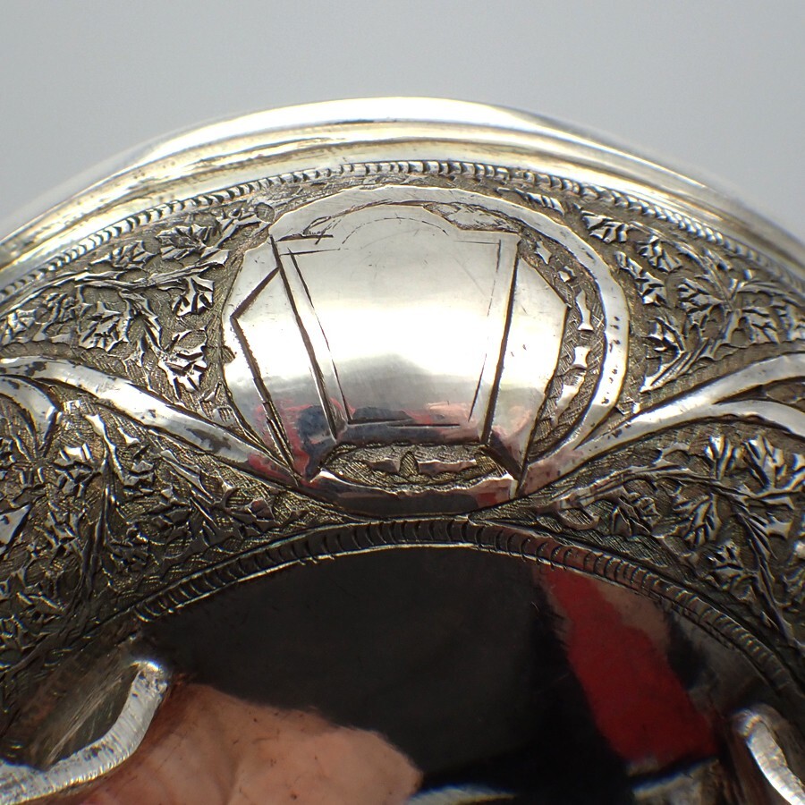 Middle Eastern Covered Bowl 84 Standard Silver Vine Decorations