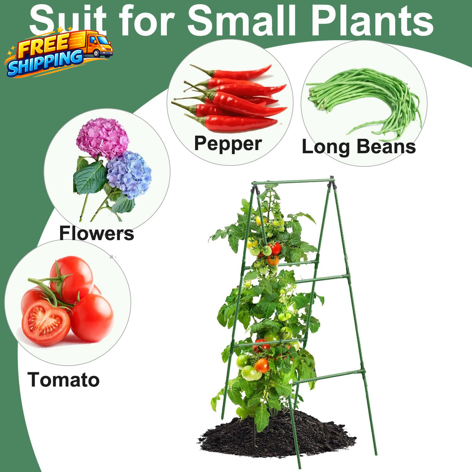 Garden Cucumber Trellis for Climbing Plants Outdoor, 47X16 Inch a Frame Cucumber