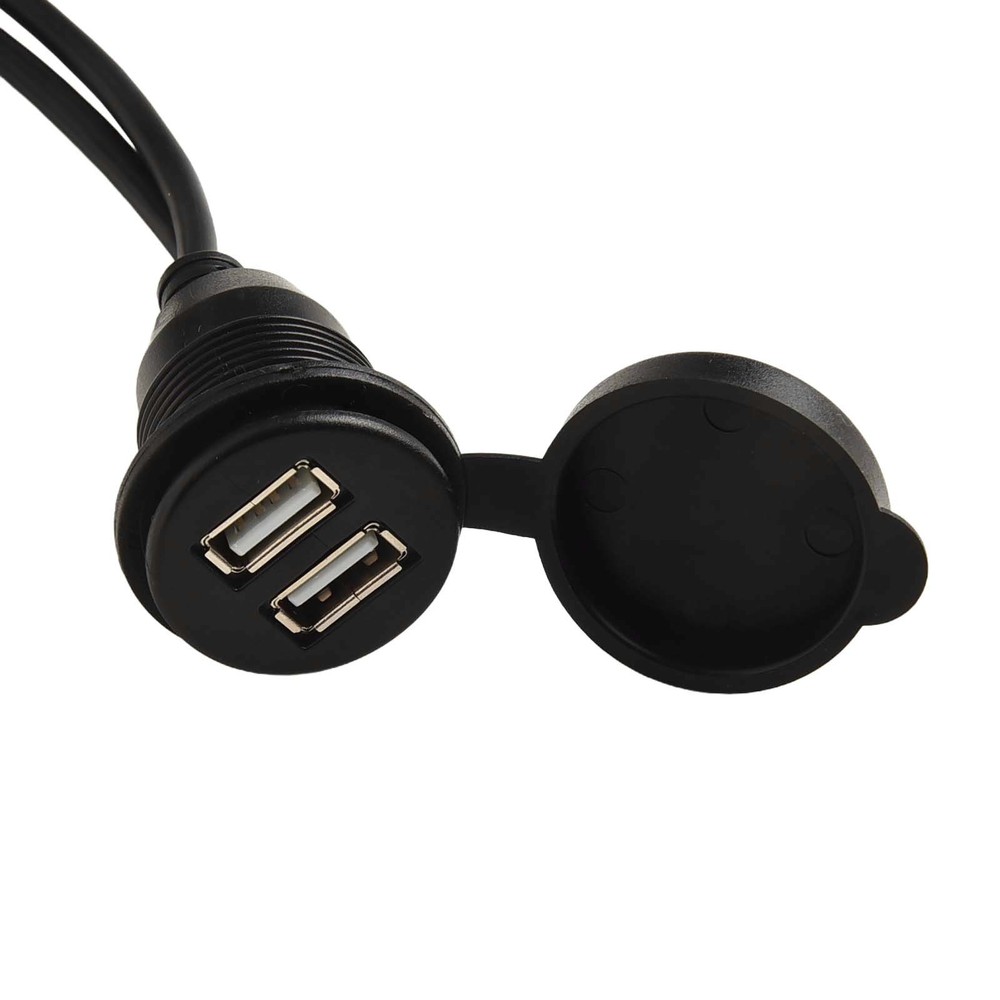 Practical and Car for DASH Mount Dual USB Port Panel Interface Extension