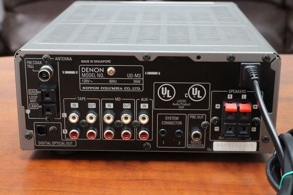 DENON UD-M3 Stereo Audio CD/ Receiver Personal Component System TESTED (1187)