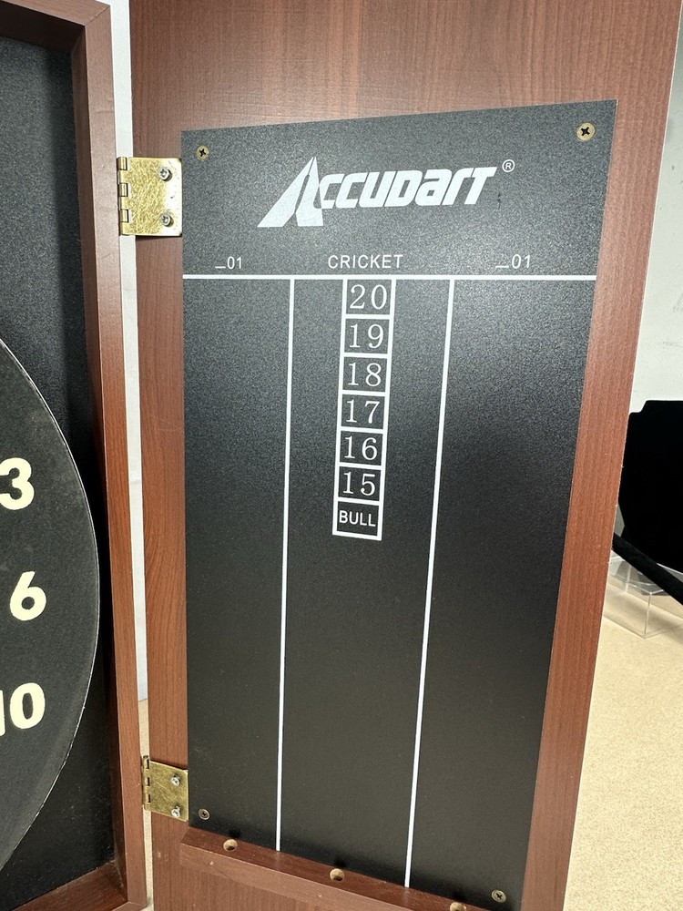 Accudart Solid Wood Classic Dartboard Cabinet Set
