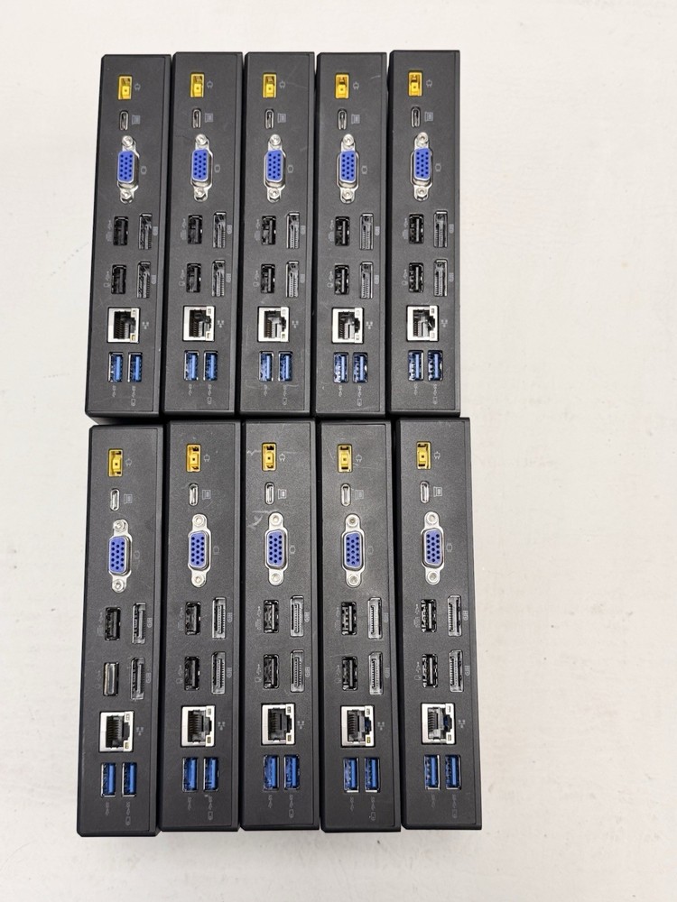 10X Lenovo ThinkPad USB-C Docking Stations - DK1633