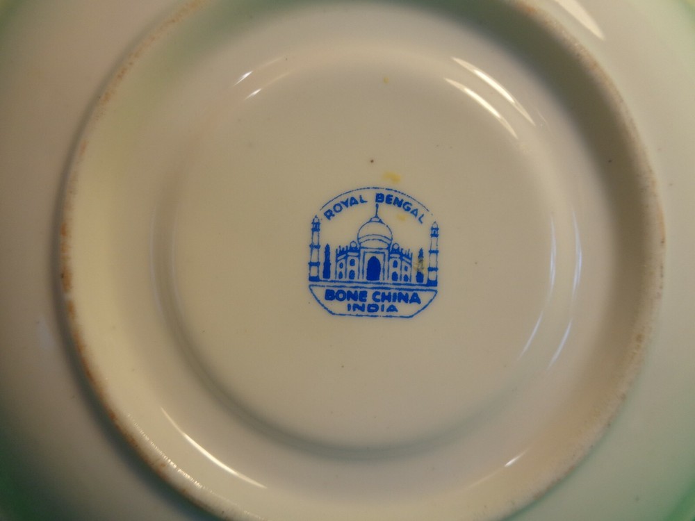 Daisy Pattern Cup & Saucer, Royal Bengal, India (Used)