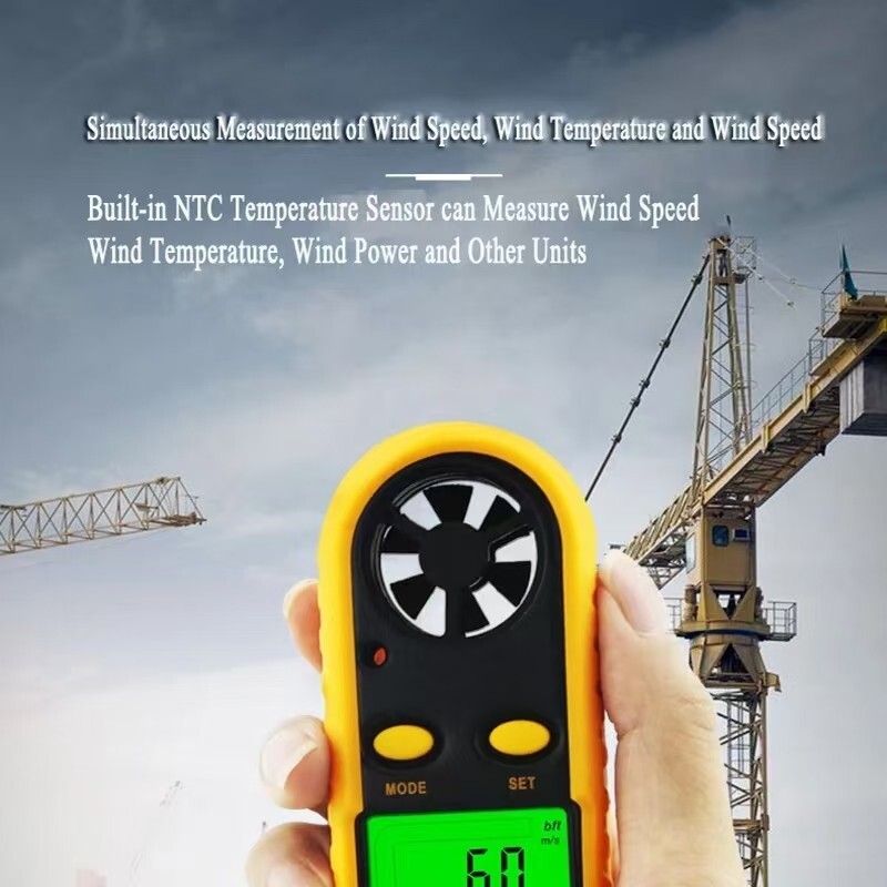 SMART SENSOR Digital Anemometer Handheld Air Wind Speed Velocity LCD Detector AU