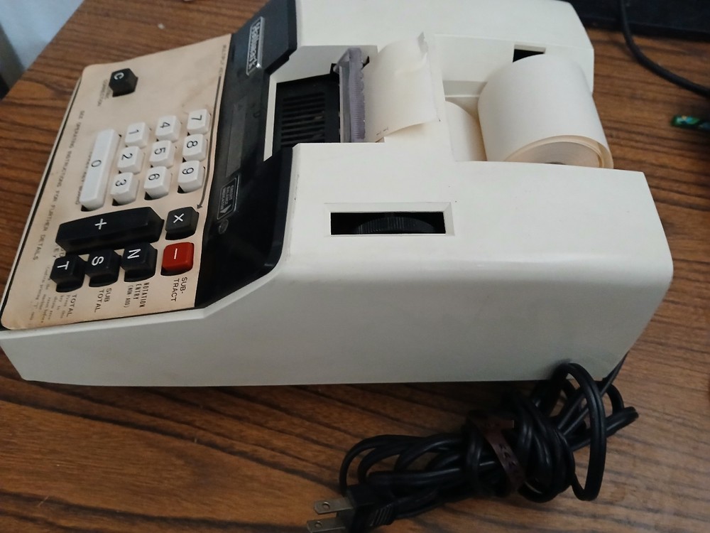 Vintage Hallmark 10 Key Electric Adding Machine Model AM-892 AS-IS
