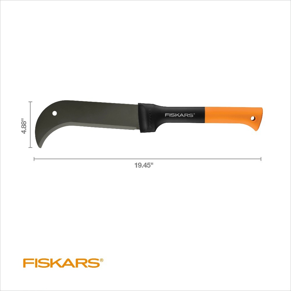 Fiskars 10" Brush Axe with Safety Sheath - Fixed Handle - Black/Orange