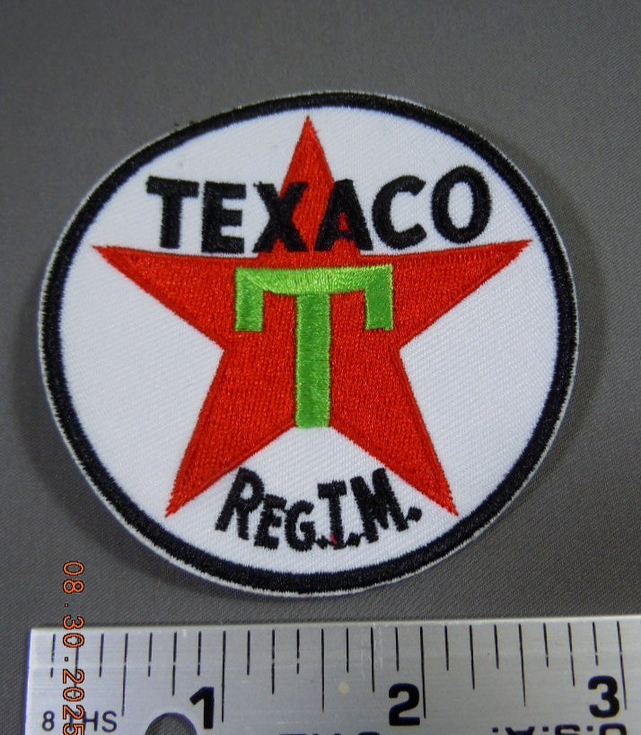 TEXACO Star Gasoline Embroidered Iron-On Uniform-Jacket Patch 3"