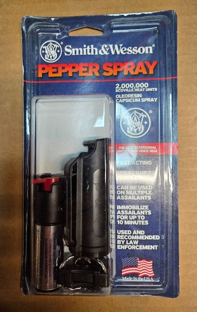 Smith & Wesson Pepper Spray 0.5oz Plastic Case Quick Release Black
