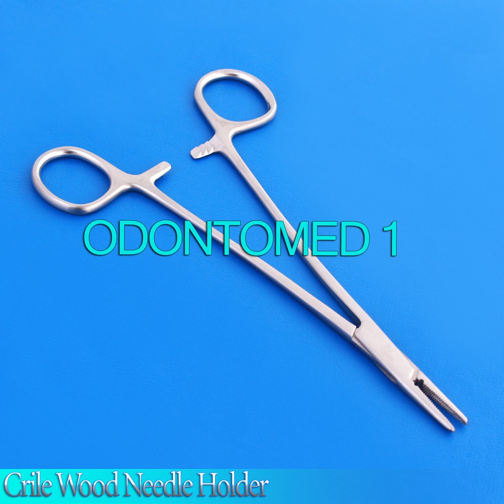 CRILE-WOOD Sharp Needle Holder Forceps 16cm Surgical Dental Instruments