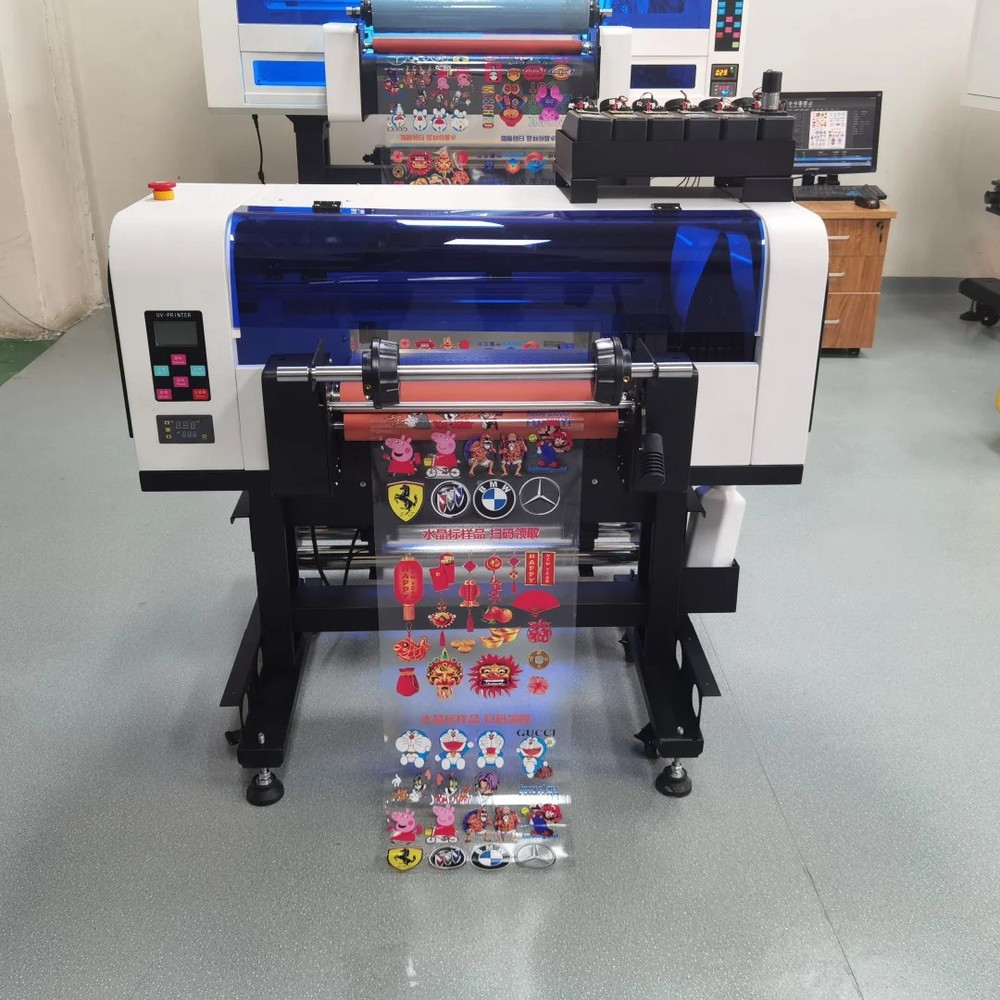 A3+ Automatic Dual XP600 Printhead UV DTF Printer for Automatic Cleaning Rollers