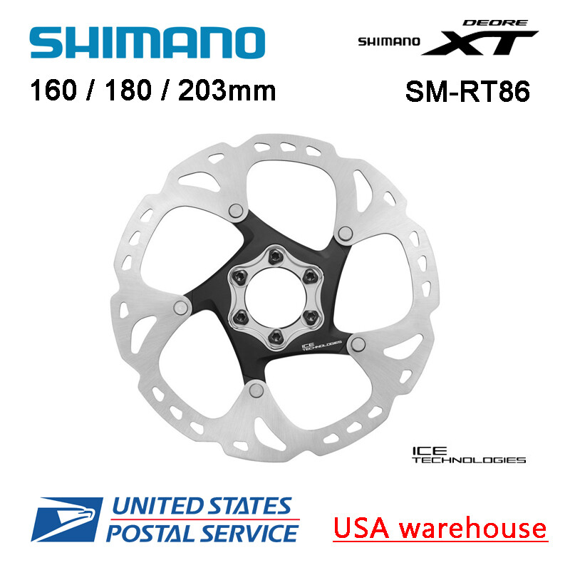 Shimano XT Ice-Tech SM-RT86 6 Bolts Disc Brake Rotors 140/160/180/203mm RT-MT800