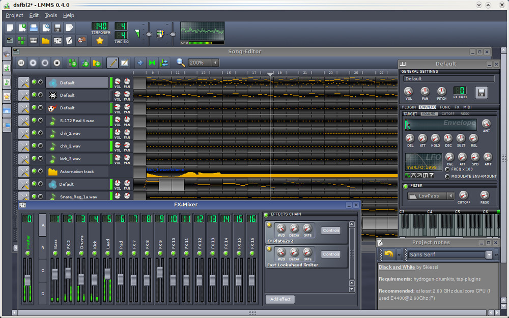 Pro Music Production Software Beat Maker MultiTrack Audio Editor Mixing DAW