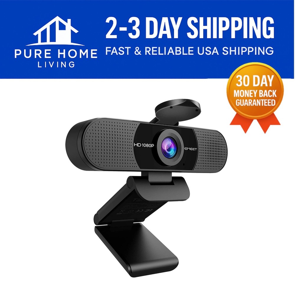C960 1080P USB Webcam with Dual Mics - Perfect for Streaming & Conferencing