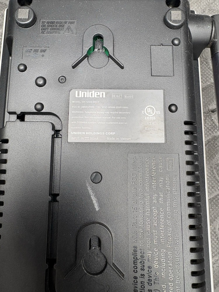 Uniden DKT2504-DECT Replacement Base Station NO AC