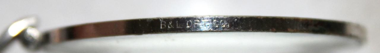 c.1920s Bausch & Lomb Folding Pocket Magnifier with Original Marked B&L Case