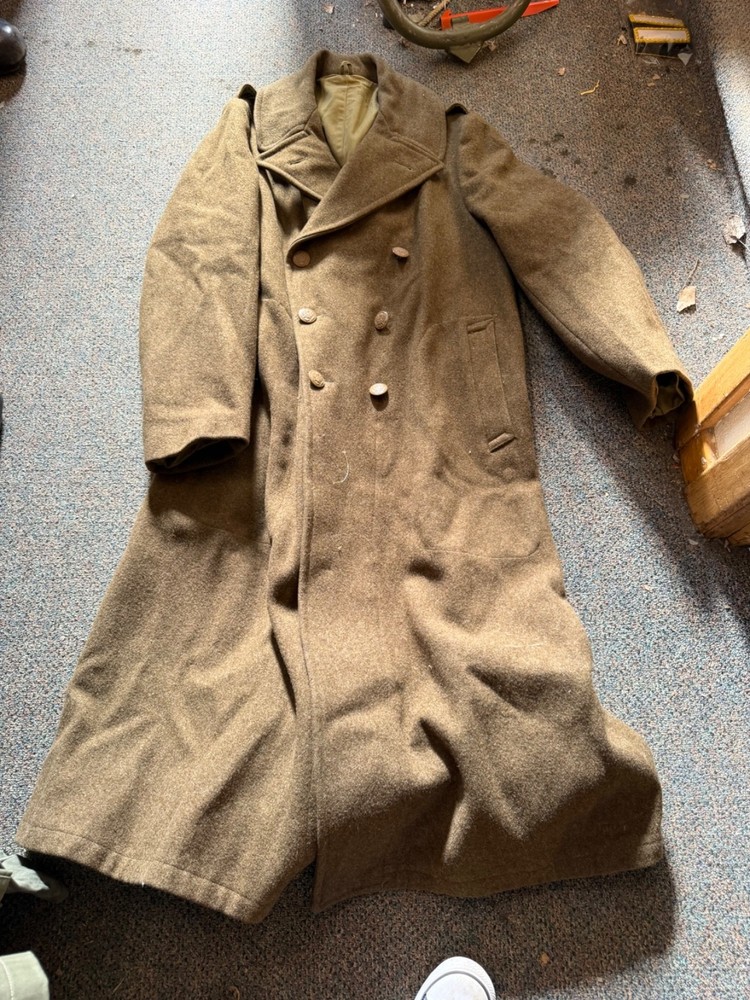 ORIGINAL WWII US ARMY WINTER M1938 GREATCOAT OVERCOAT- XLARGE 48R