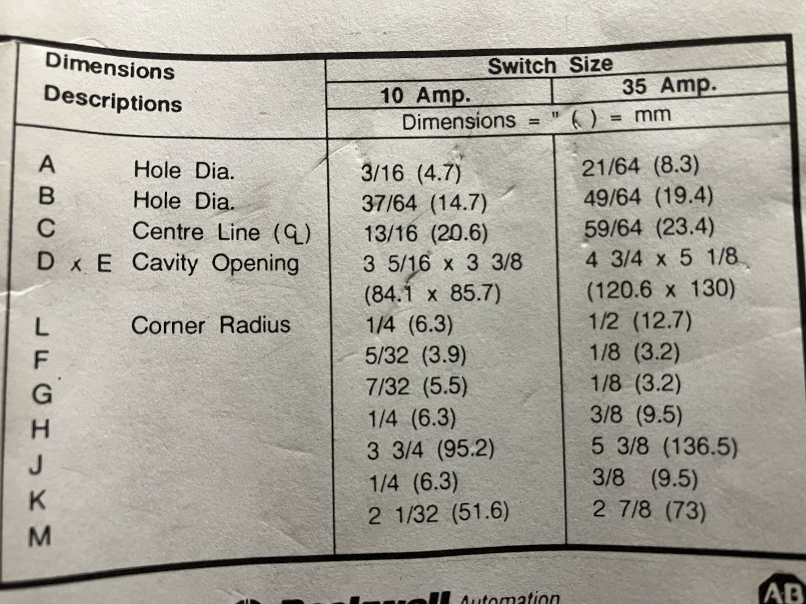 806-DS-2594 Allen Bradley Reversing Drum Switch (New in open box)