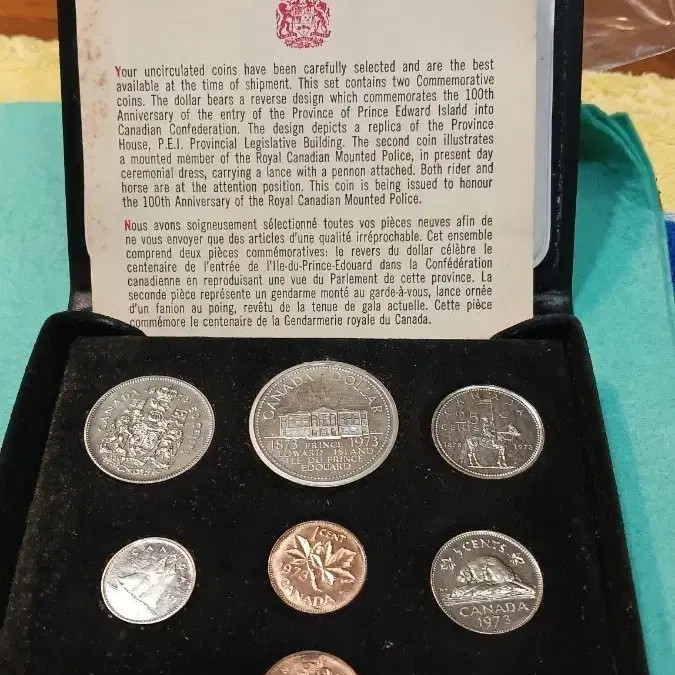 Canada 1973 Centennial Coin Set, 7 Coins, Silver Composition Official
